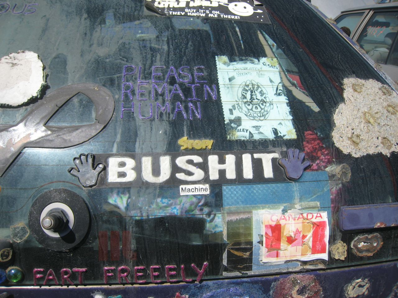 Illustration for article titled Groovalicious Purple Princess Of Peace Art Car Falls On Hard Times, Faces Crusher
